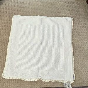 3 Lili Alessandra Quilted Euro Pillow Shams (26x26) - Ivory (Qty 3)